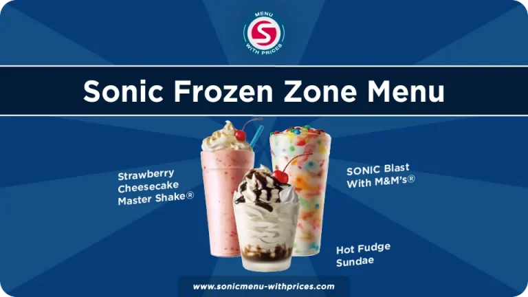 sonic ice cream menu