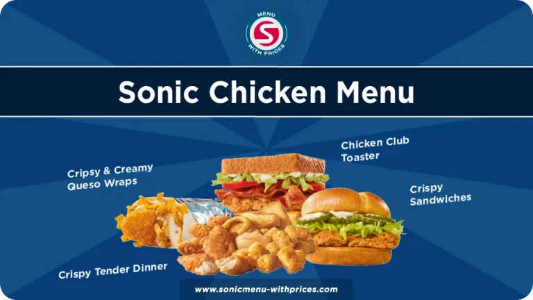 sonic chicken menu