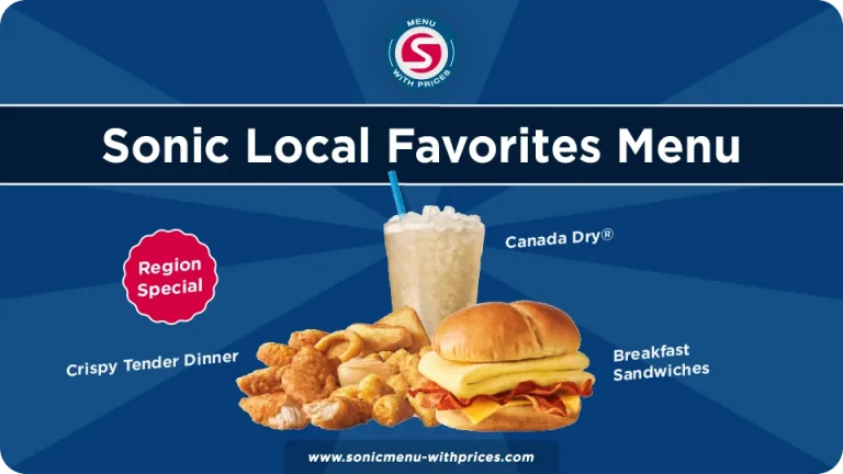 sonic local favorites menu