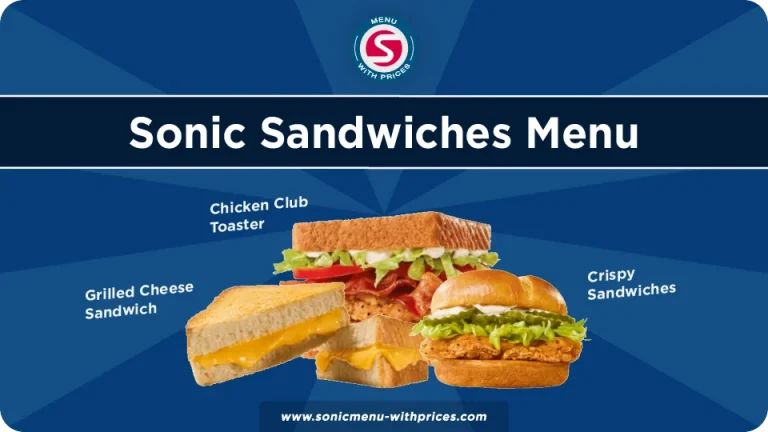 Sonic sandwich menu