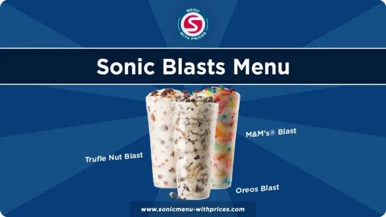 sonic blasts menu