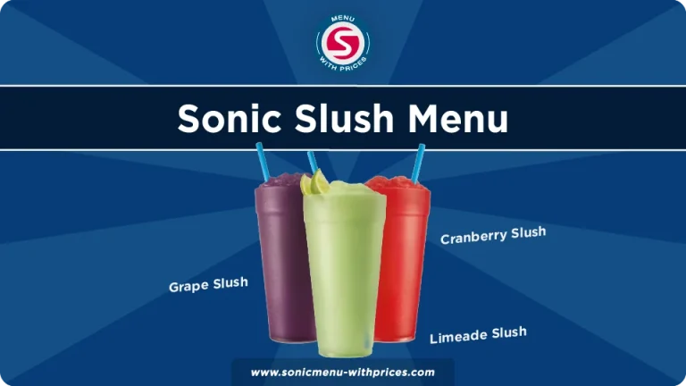 sonic slush menu