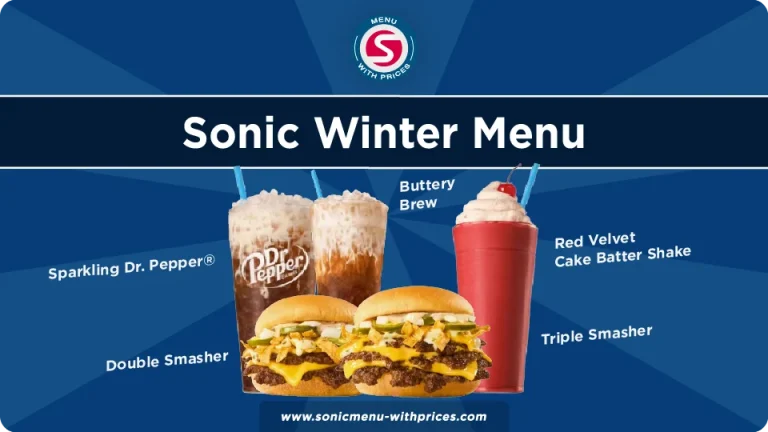 sonic winter menu