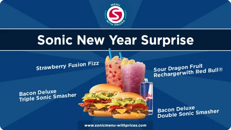 Sonic new year winter menu