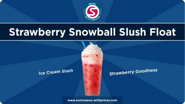 Strawberry Snowball Slush Float