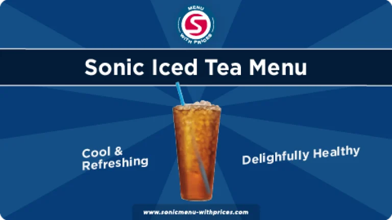 sonic iced tea menu