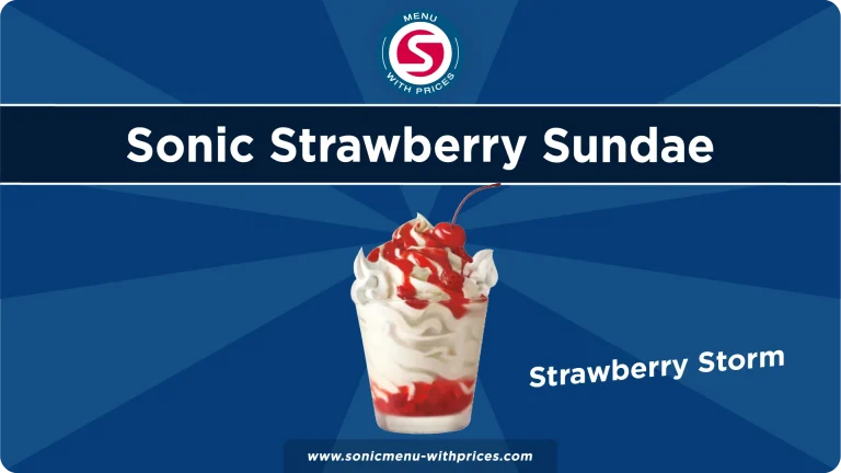 Sonic strawberry sundae